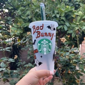 Starbucks Halloween bad bunny cold cup